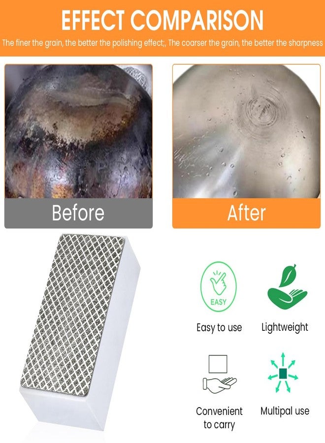 Serplex® Reusable Diamond Hand Polishing Sanding Block, 60 Grit, Wet & Dry Use, Foam Grip, 90x55x30mm, For Granite, Marble, Concrete, Stone, Tile, Metal, Medium-Coarse Pad For Quick Surface Prep - Image 4